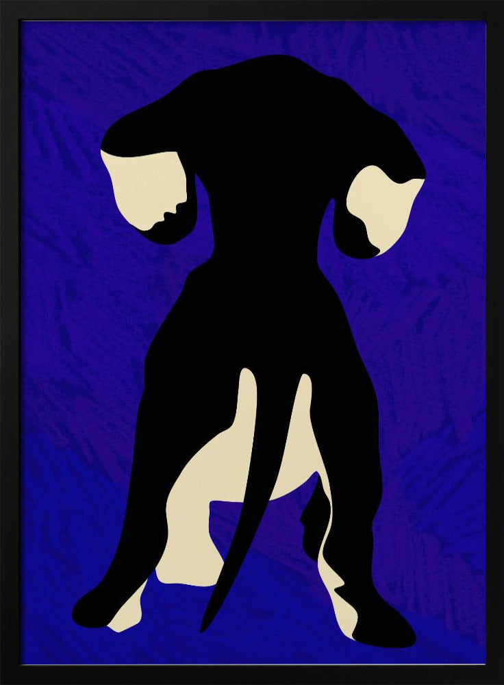 Trasero de perro azul  ·  cuadro de decoración