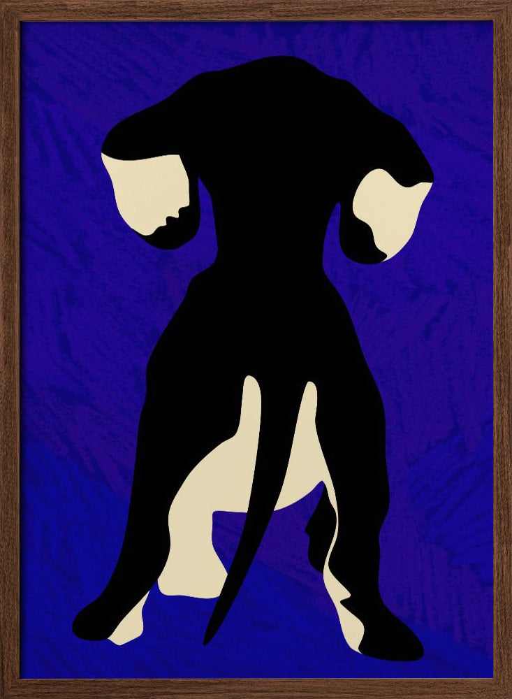 Trasero de perro azul  ·  cuadro de decoración