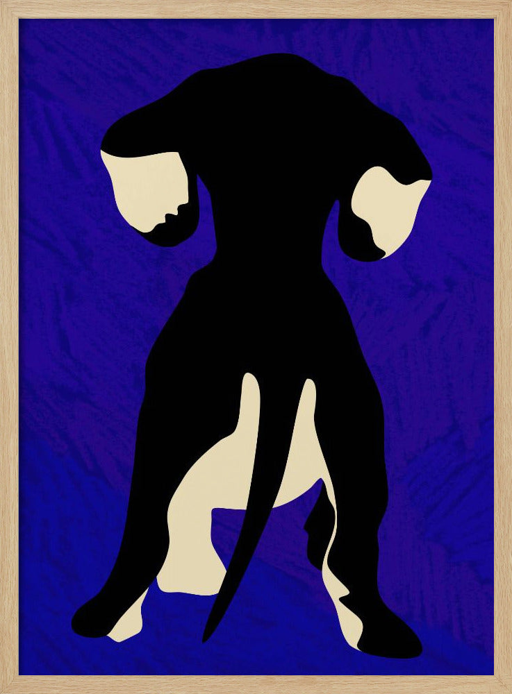 Trasero de perro azul  ·  cuadro de decoración