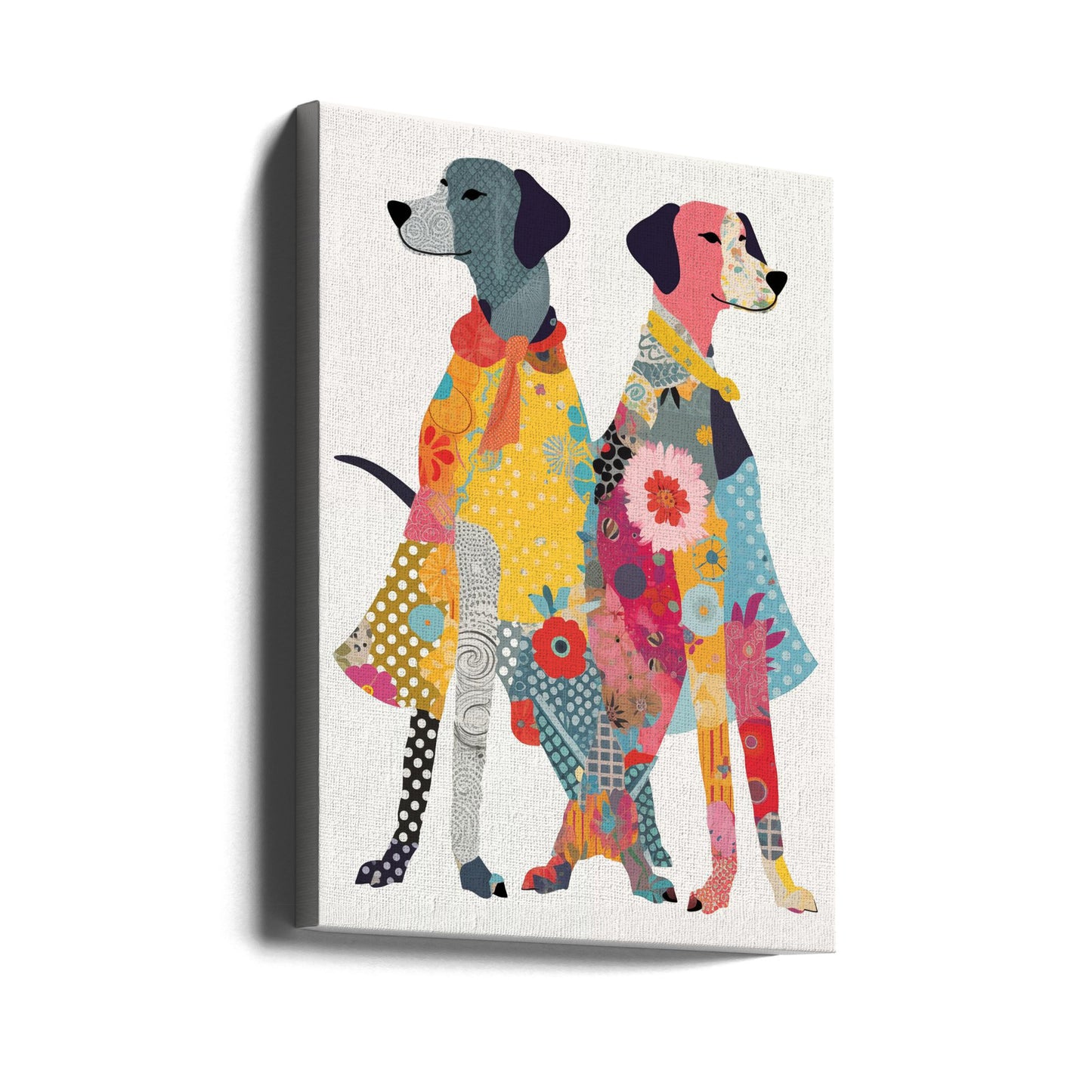 Perros coloridos  ·  cuadro de decoración