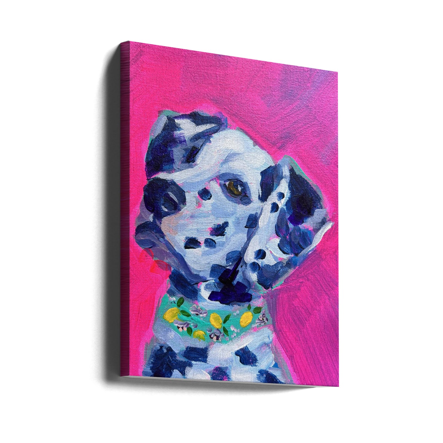 Perro dálmata magenta  ·  cuadro de decoración