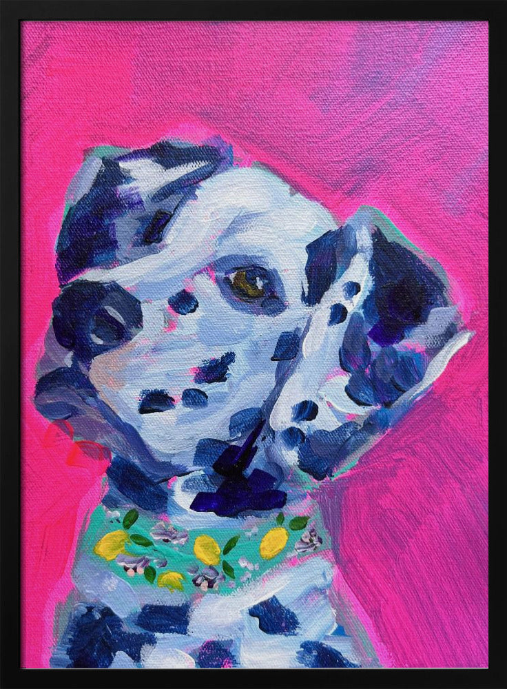 Perro dálmata magenta  ·  cuadro de decoración