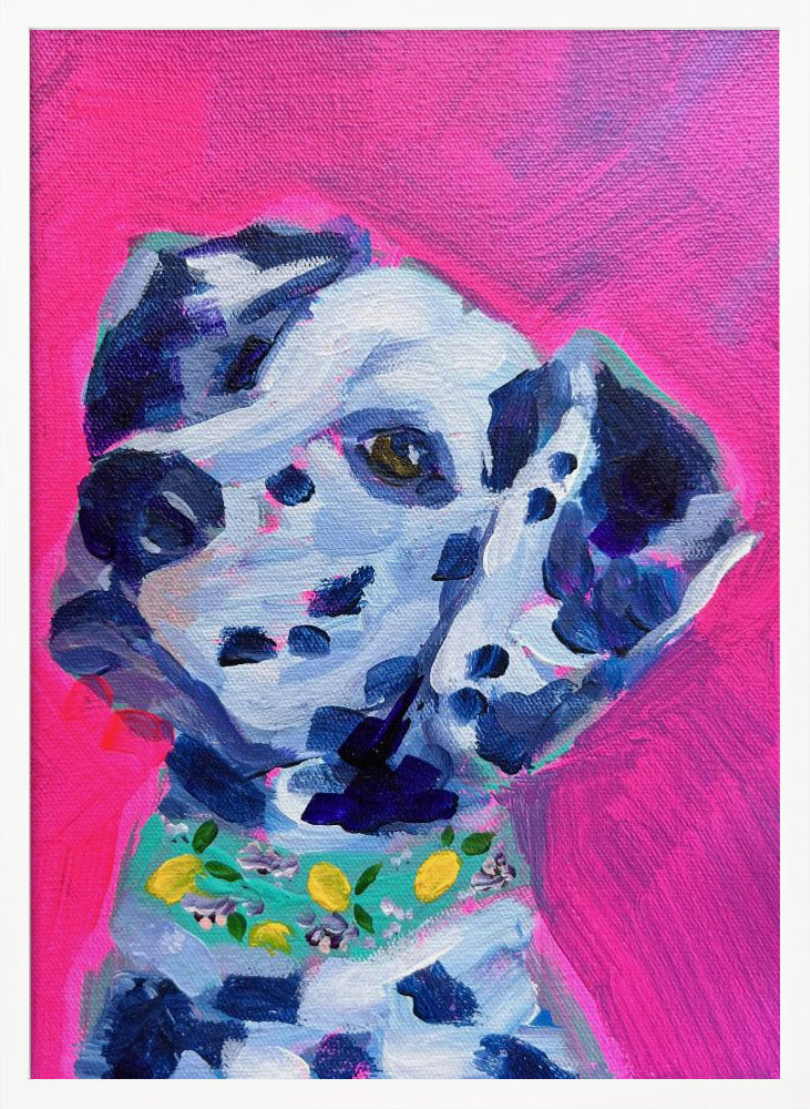 Perro dálmata magenta  ·  cuadro de decoración
