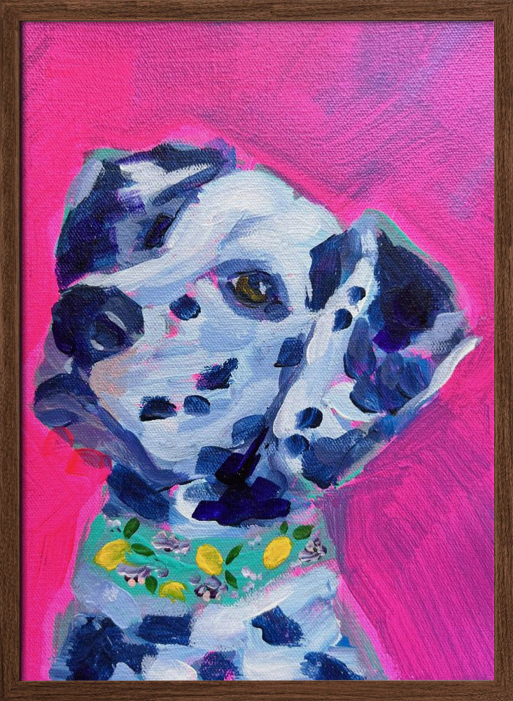 Perro dálmata magenta  ·  cuadro de decoración