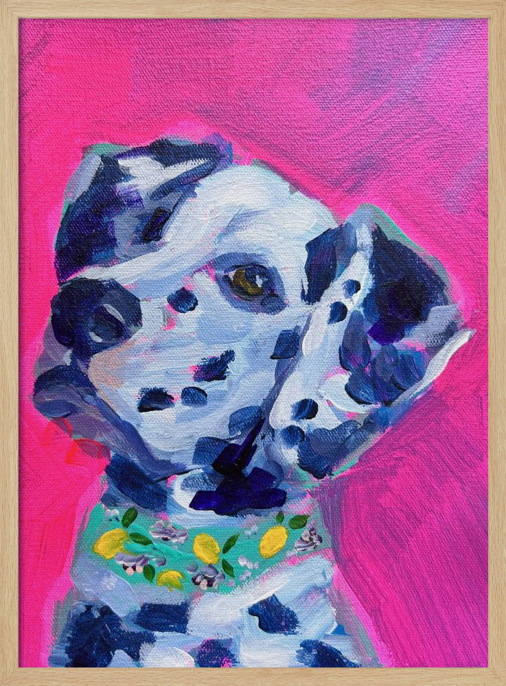 Perro dálmata magenta  ·  cuadro de decoración