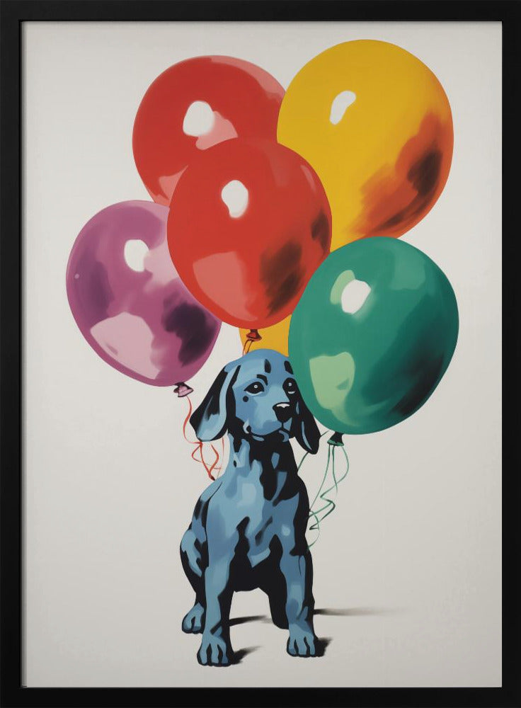 Dog with Balloons 2 · Decoration Picture