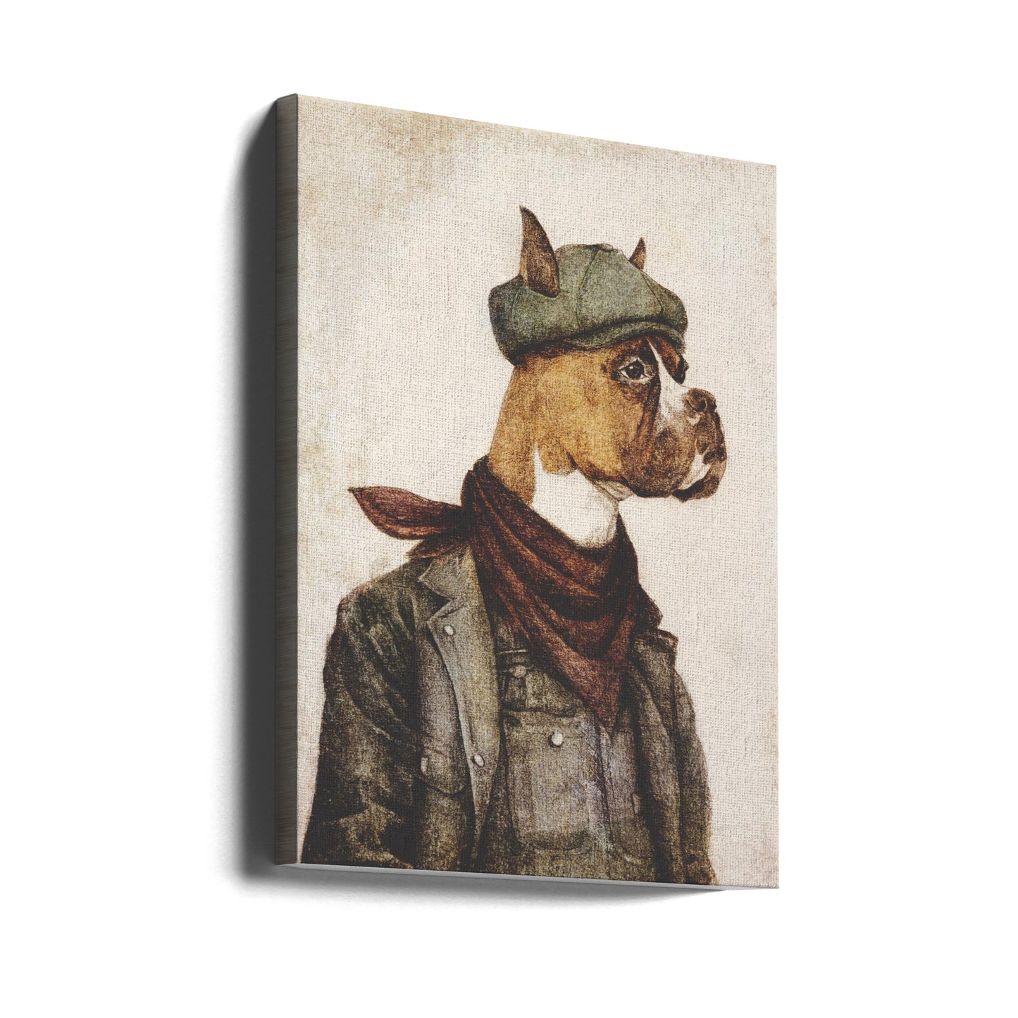 Bulldog trabajador  ·  cuadro de decoración