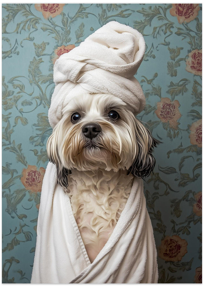 Perro de día de spa  ·  cuadro de decoración