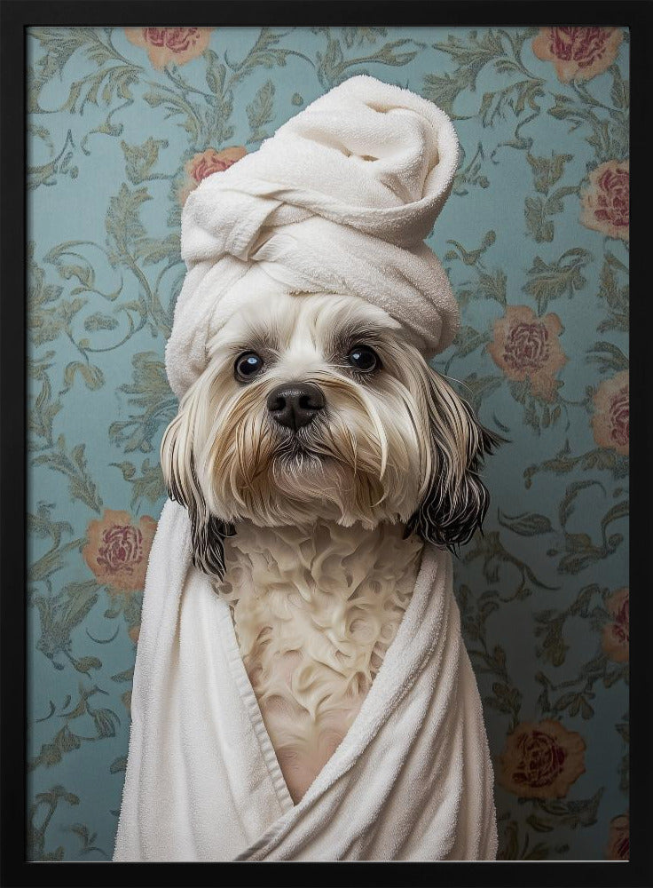 Perro de día de spa  ·  cuadro de decoración