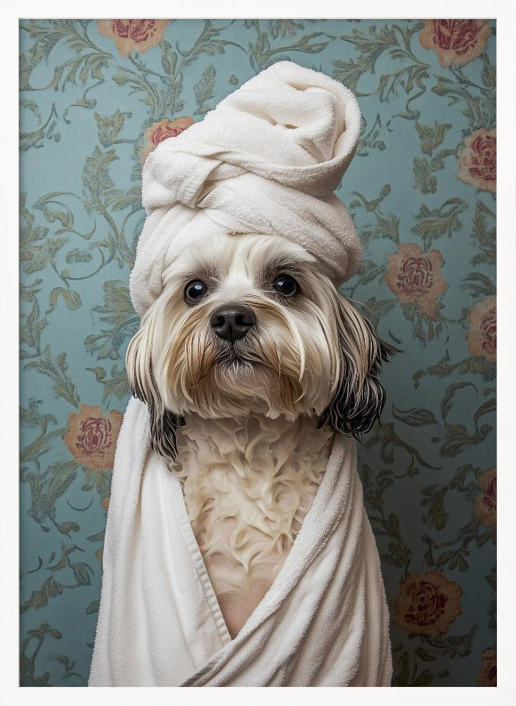 Perro de día de spa  ·  cuadro de decoración