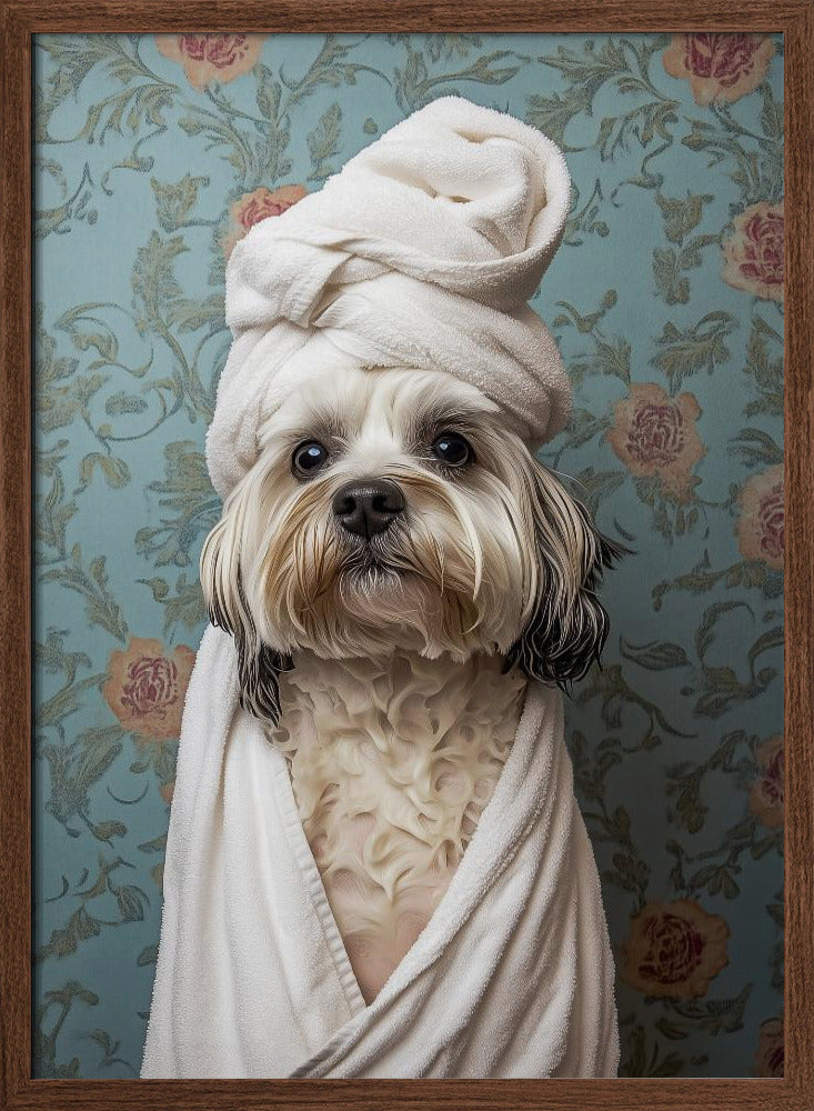 Perro de día de spa  ·  cuadro de decoración