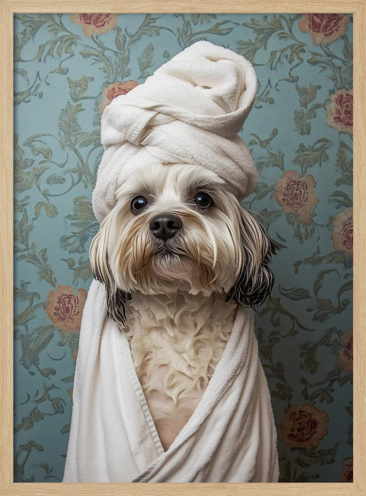 Perro de día de spa  ·  cuadro de decoración
