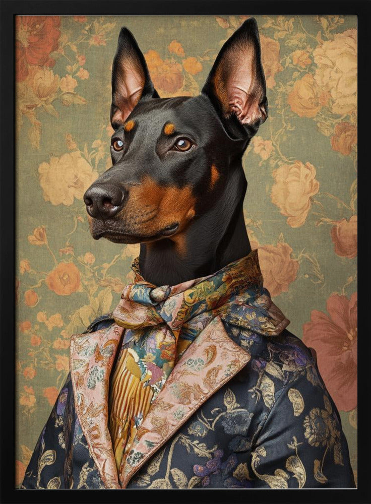 El distinguido perro Doberman  ·  cuadro de decoración