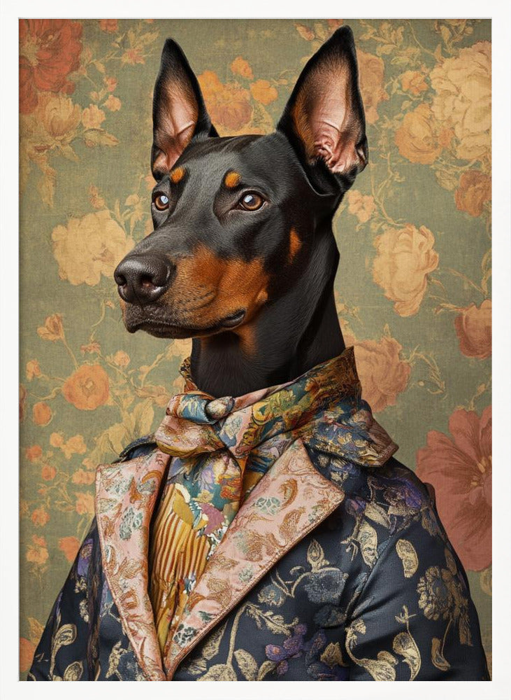 El distinguido perro Doberman  ·  cuadro de decoración