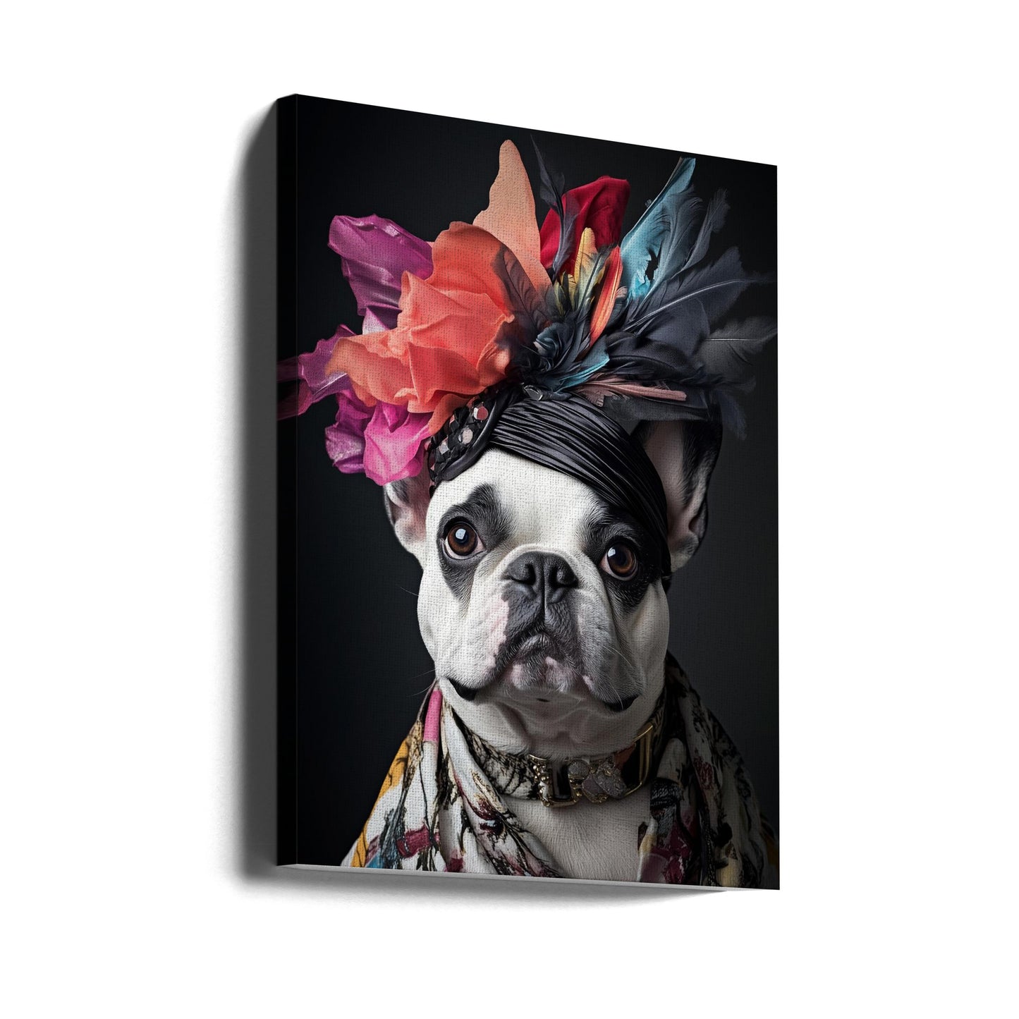 El bulldog francés regio  ·  cuadro de decoración