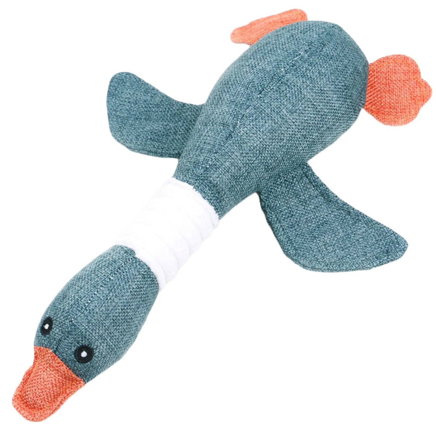 Pato azul · juguete de perro de peluche