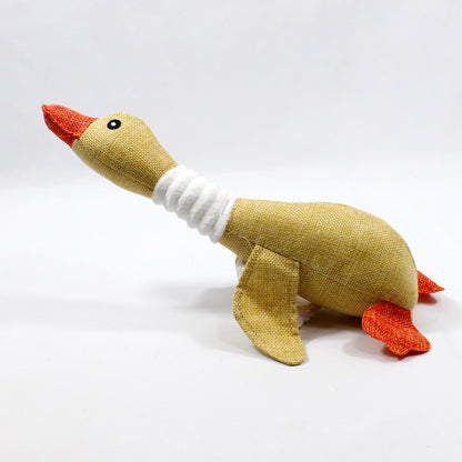 Pato crema · juguete de perro de peluche