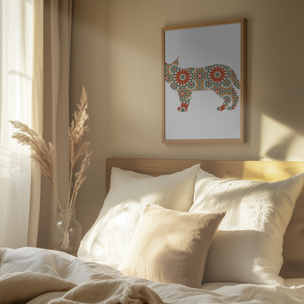 Patrón de mosaico de perro  ·  cuadro de decoración