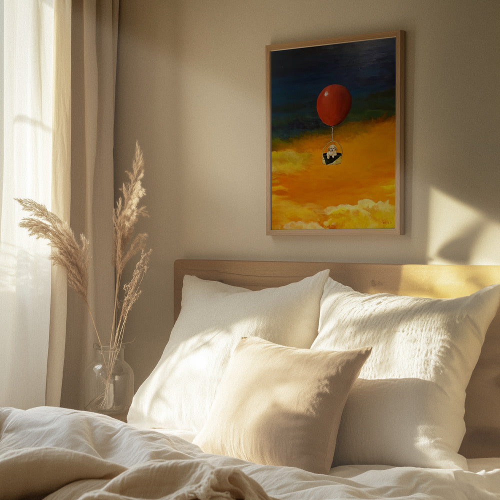 Cachorro, arriba y lejos  ·  cuadro de decoración