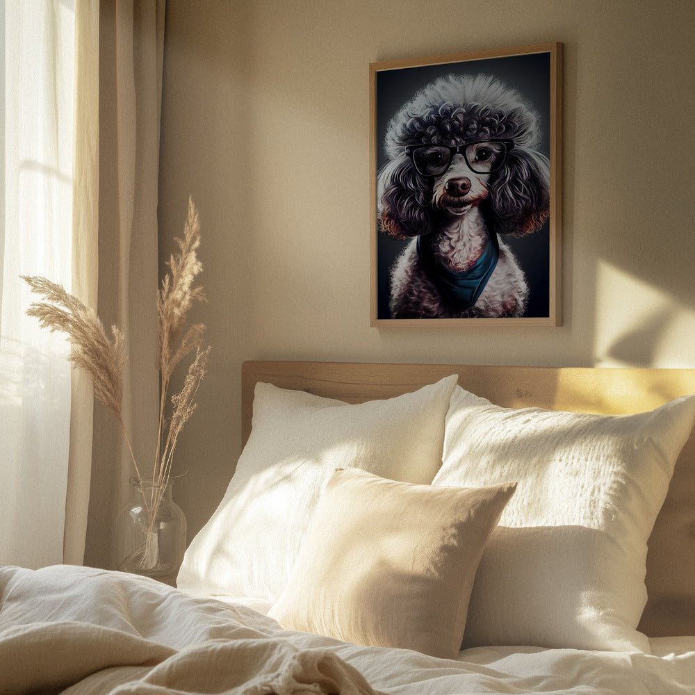 Perro hipster 4  ·  cuadro de decoración