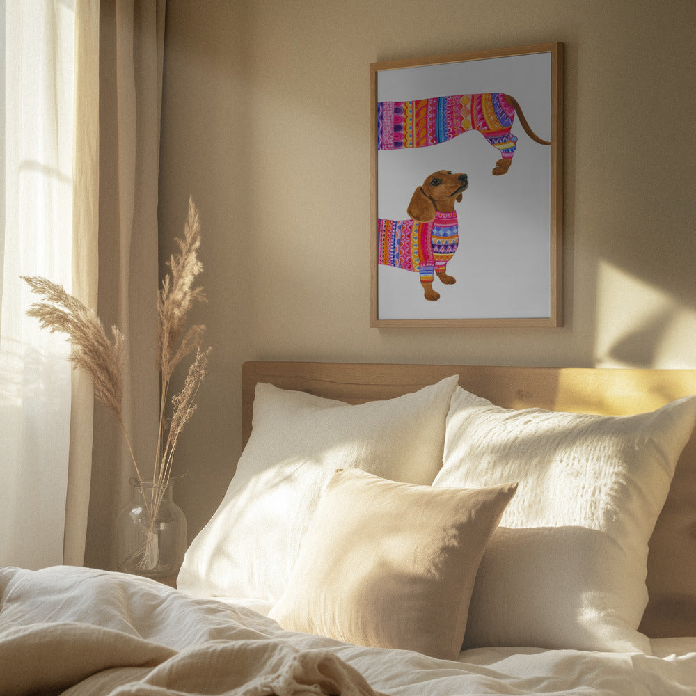 Un perro de moda  ·  cuadro de decoración