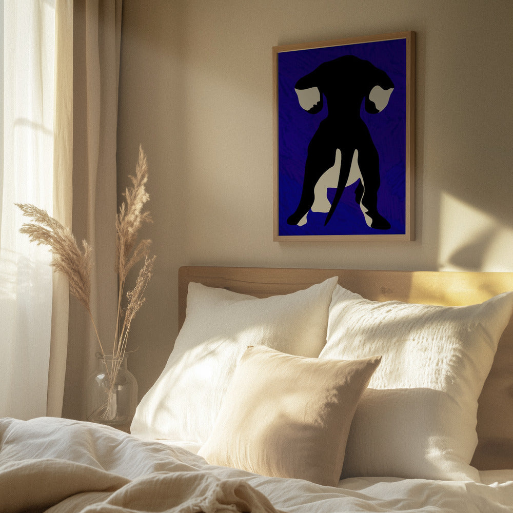 Trasero de perro azul  ·  cuadro de decoración