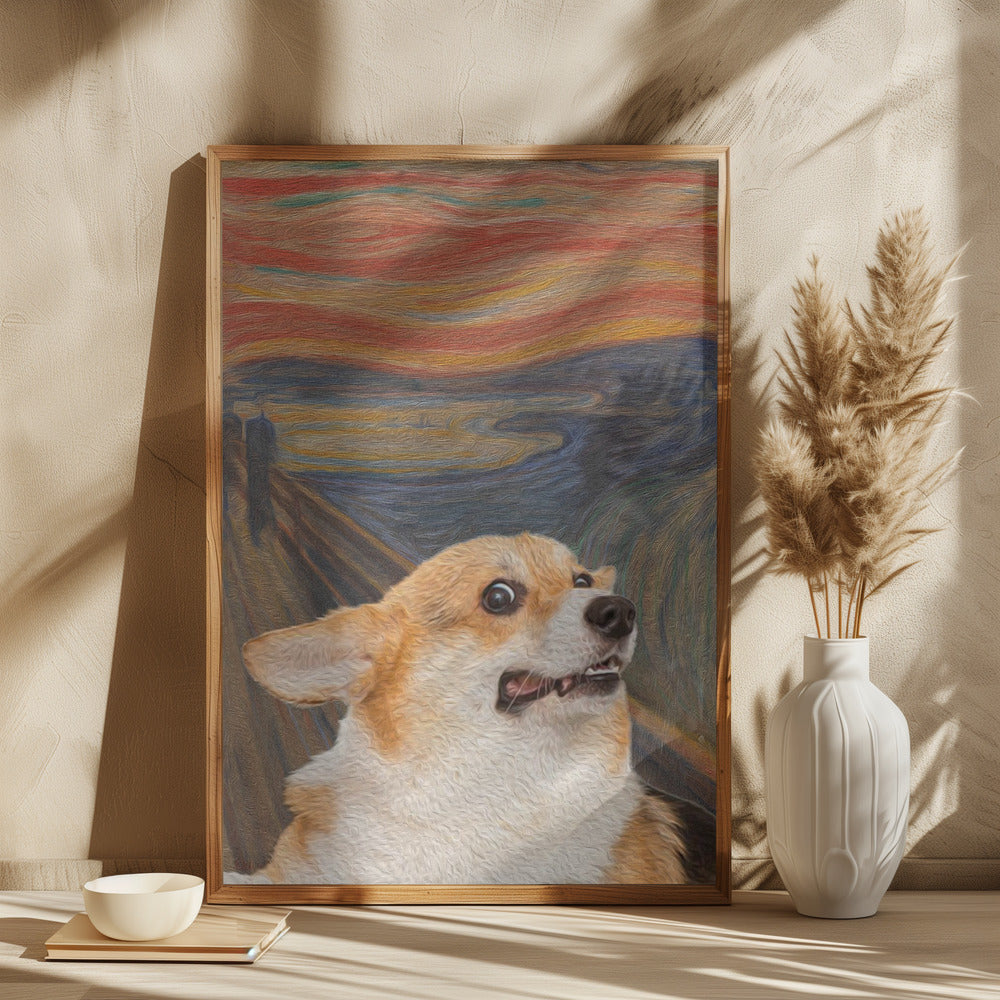 El arte del perro Woof  ·  cuadro de decoración