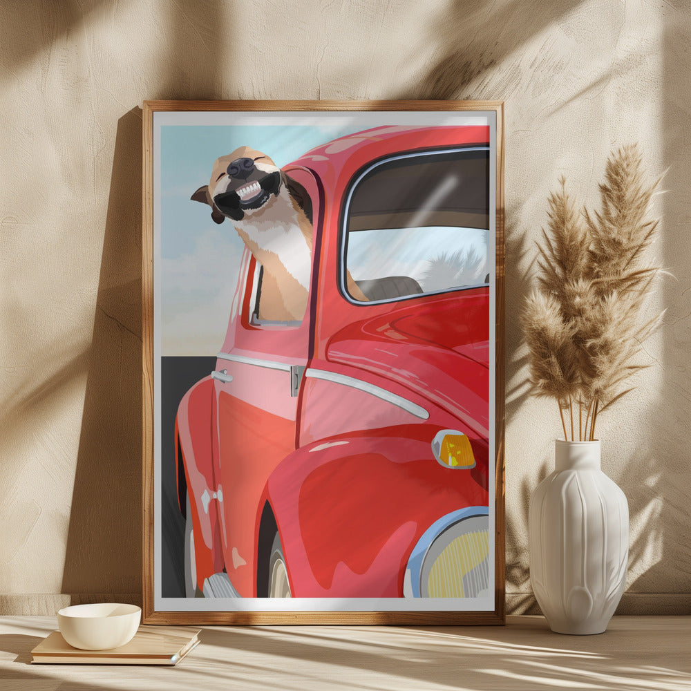 Perro zoom  ·  cuadro de decoración