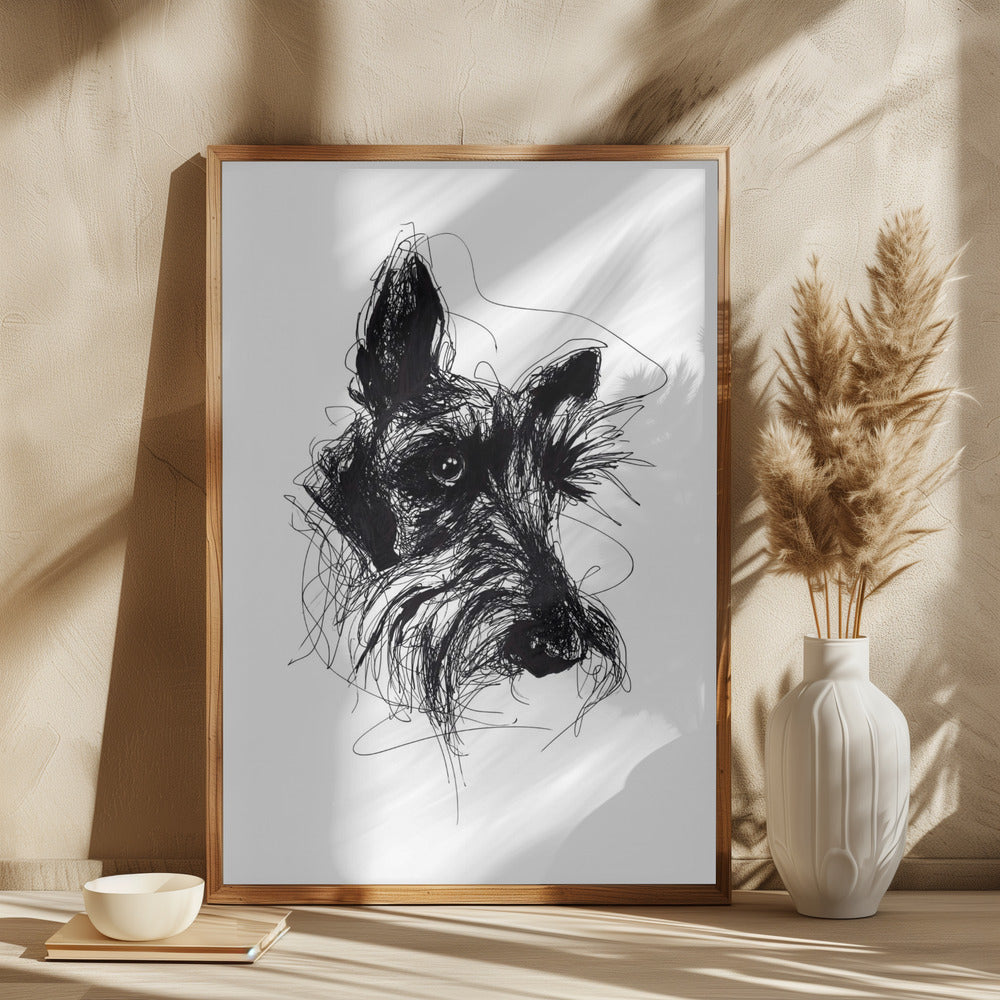 Terrier escocés Minky  ·  cuadro de decoración