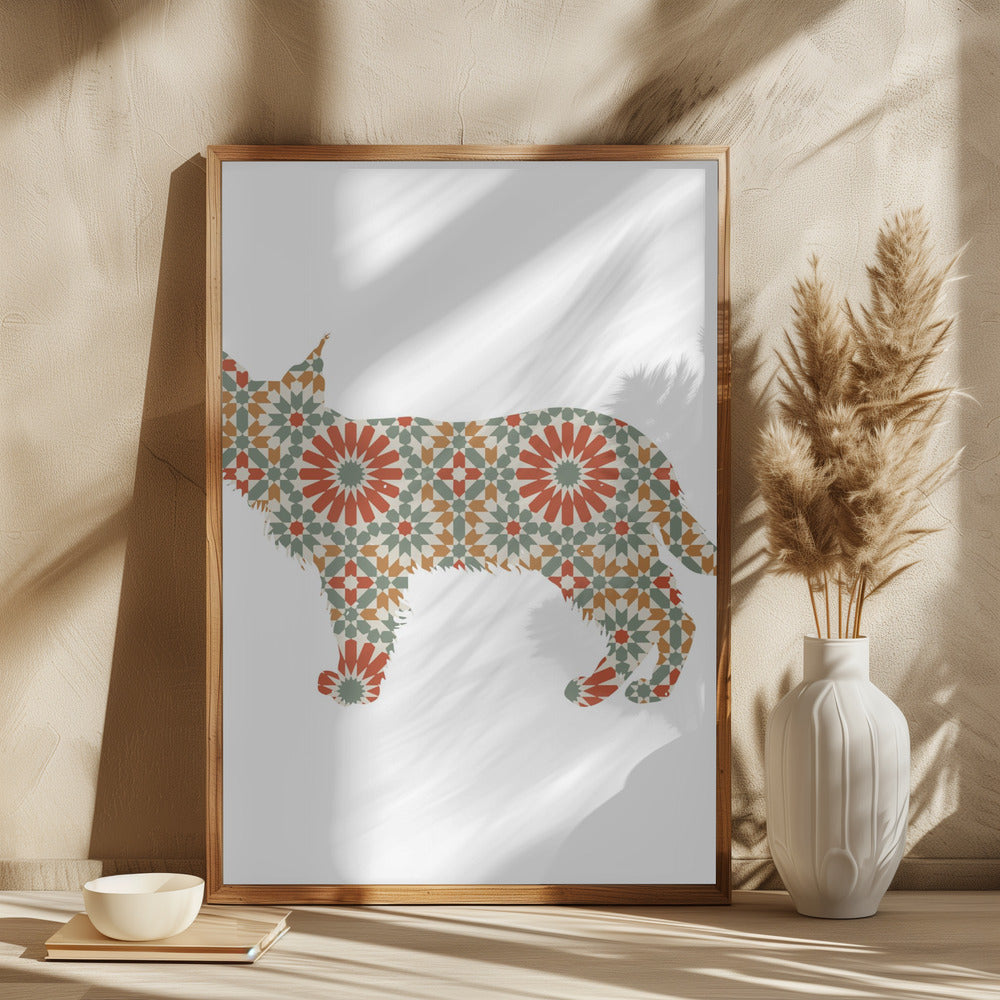 Patrón de mosaico de perro  ·  cuadro de decoración