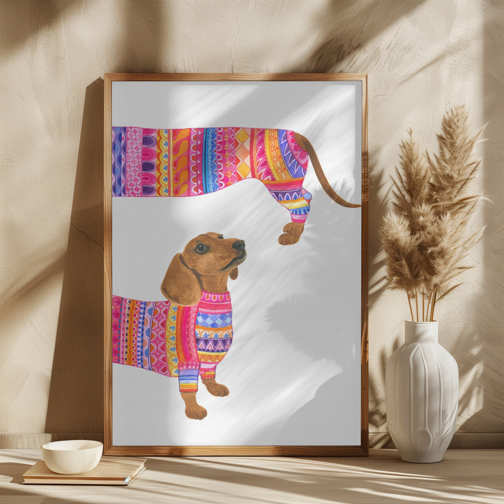 Un perro de moda  ·  cuadro de decoración