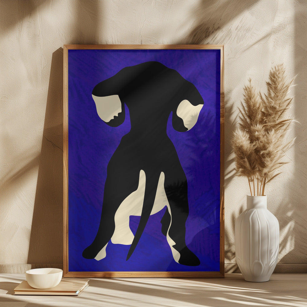 Trasero de perro azul  ·  cuadro de decoración