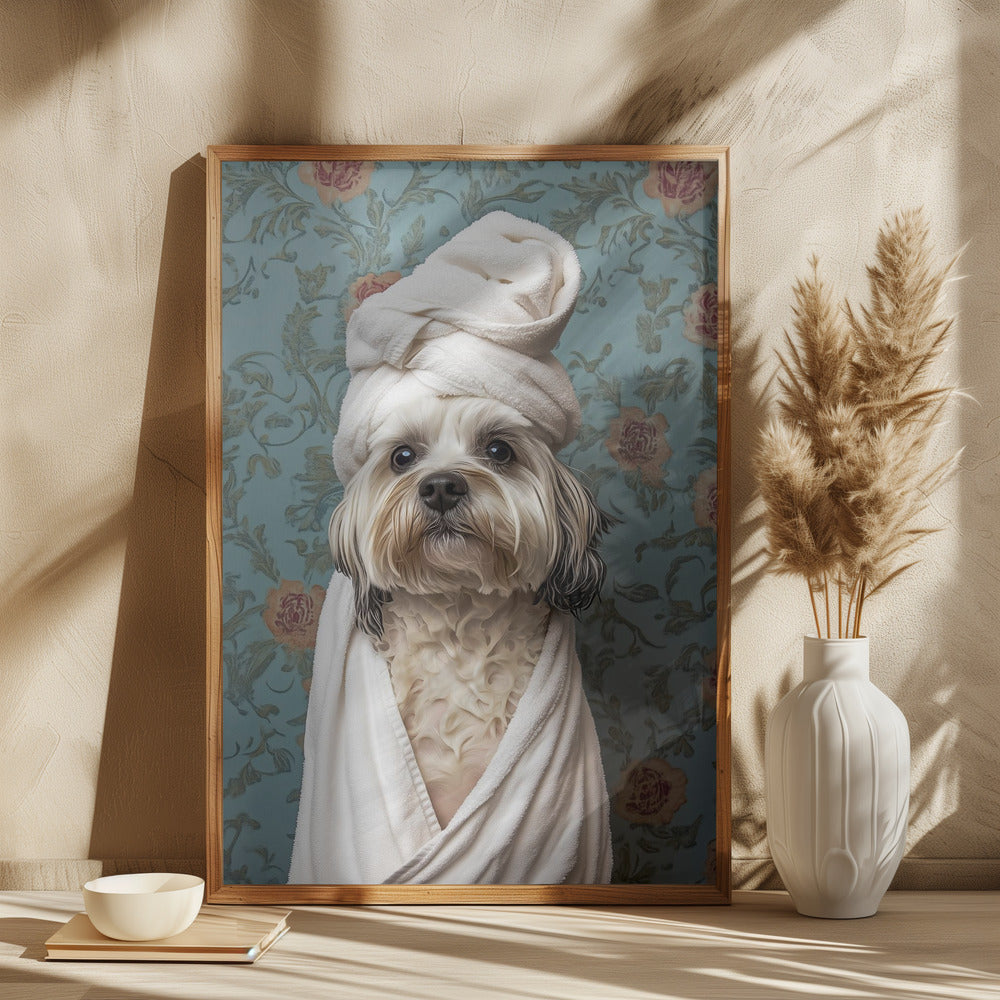 Perro de día de spa  ·  cuadro de decoración