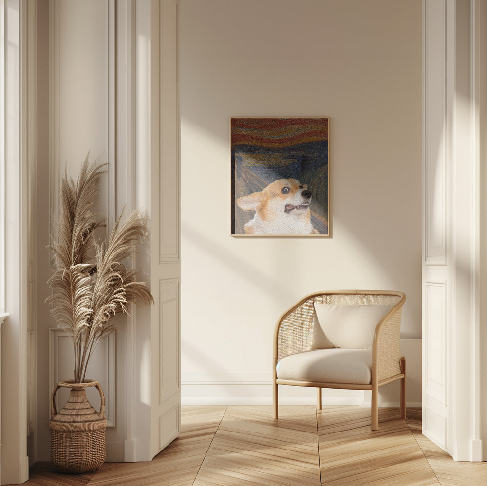 El arte del perro Woof  ·  cuadro de decoración