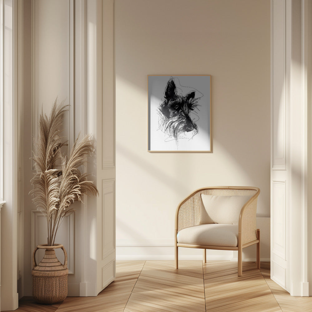 Terrier escocés Minky  ·  cuadro de decoración