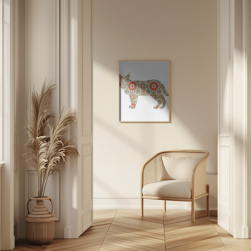 Patrón de mosaico de perro  ·  cuadro de decoración