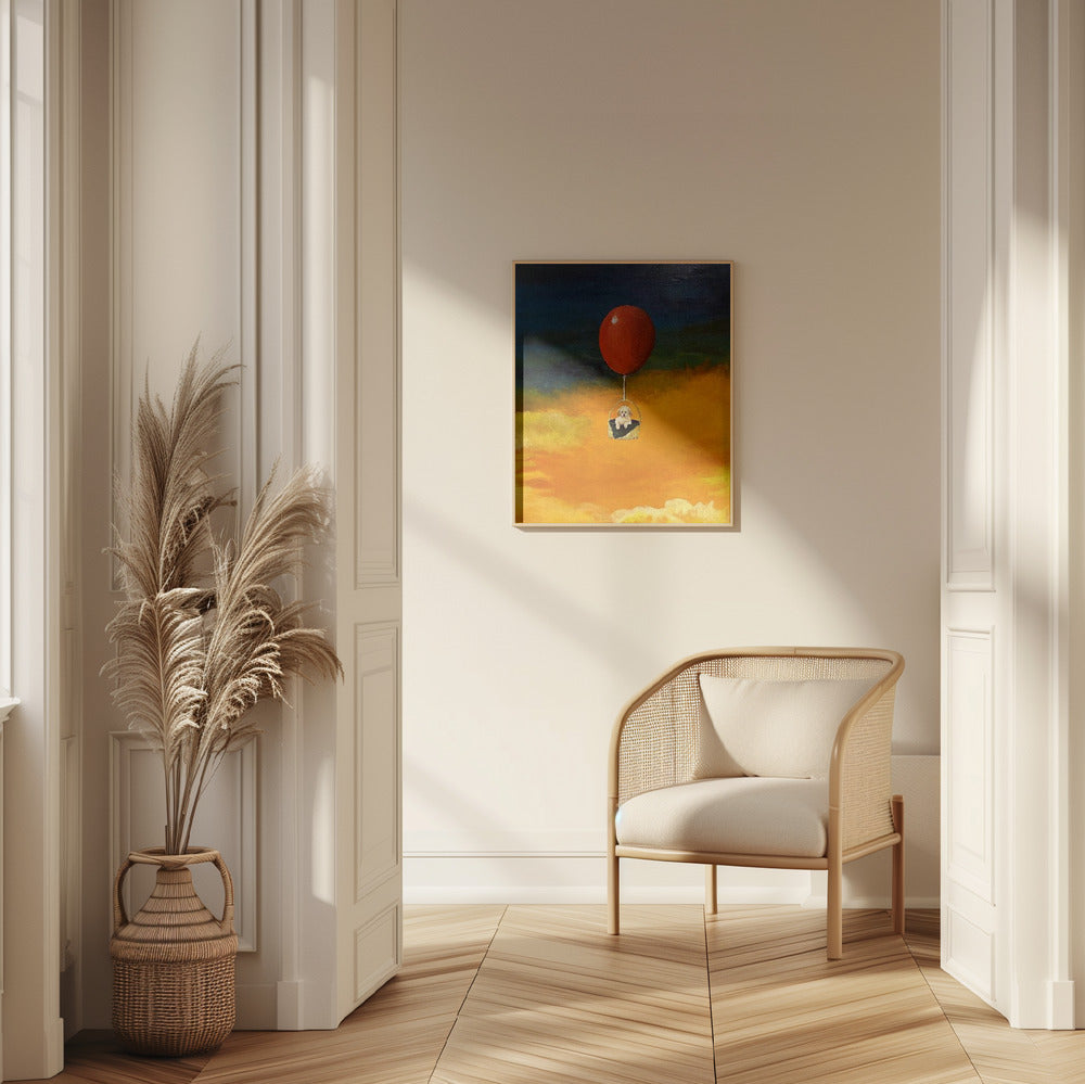 Cachorro, arriba y lejos  ·  cuadro de decoración