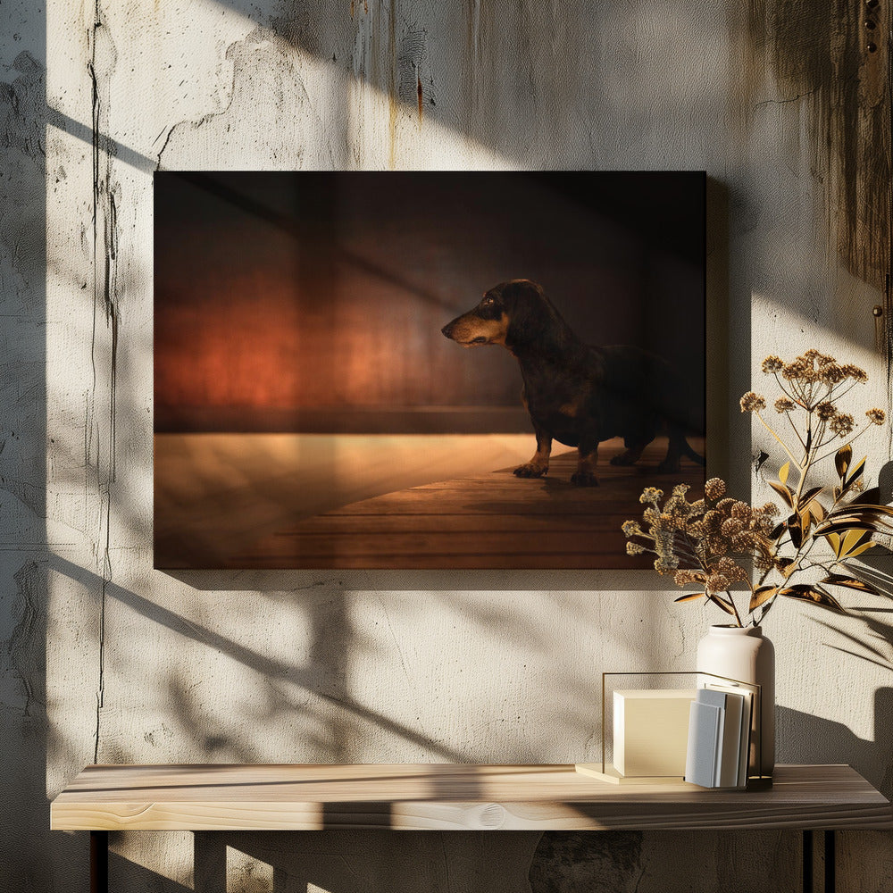 Poner la luz roja  ·  cuadro de decoración