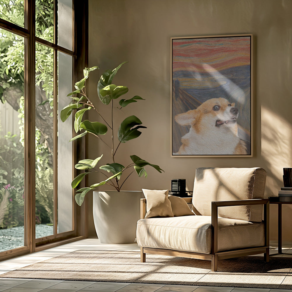 El arte del perro Woof  ·  cuadro de decoración