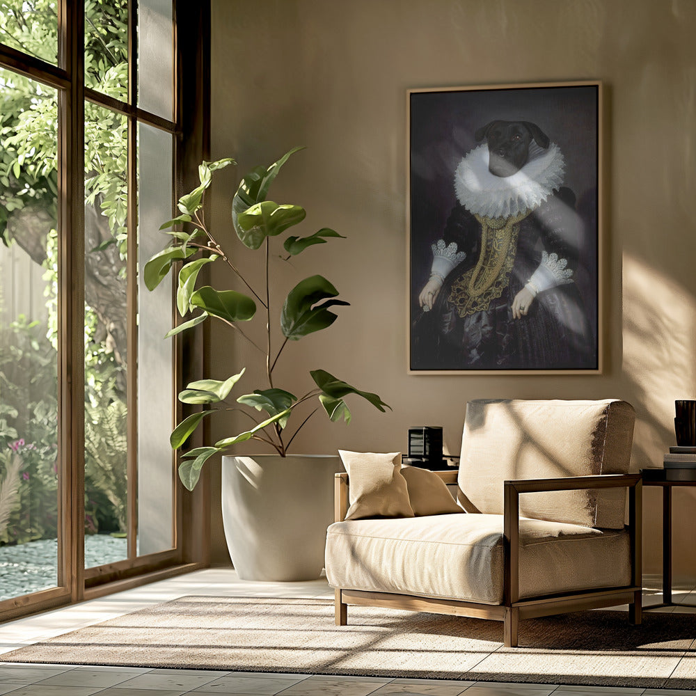 Anouk, perro isabelino  ·  cuadro de decoración