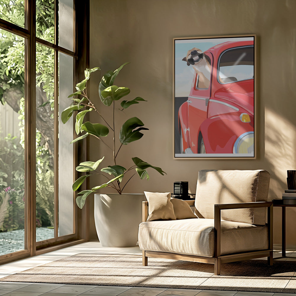 Perro zoom  ·  cuadro de decoración