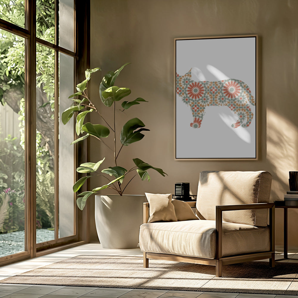 Patrón de mosaico de perro  ·  cuadro de decoración