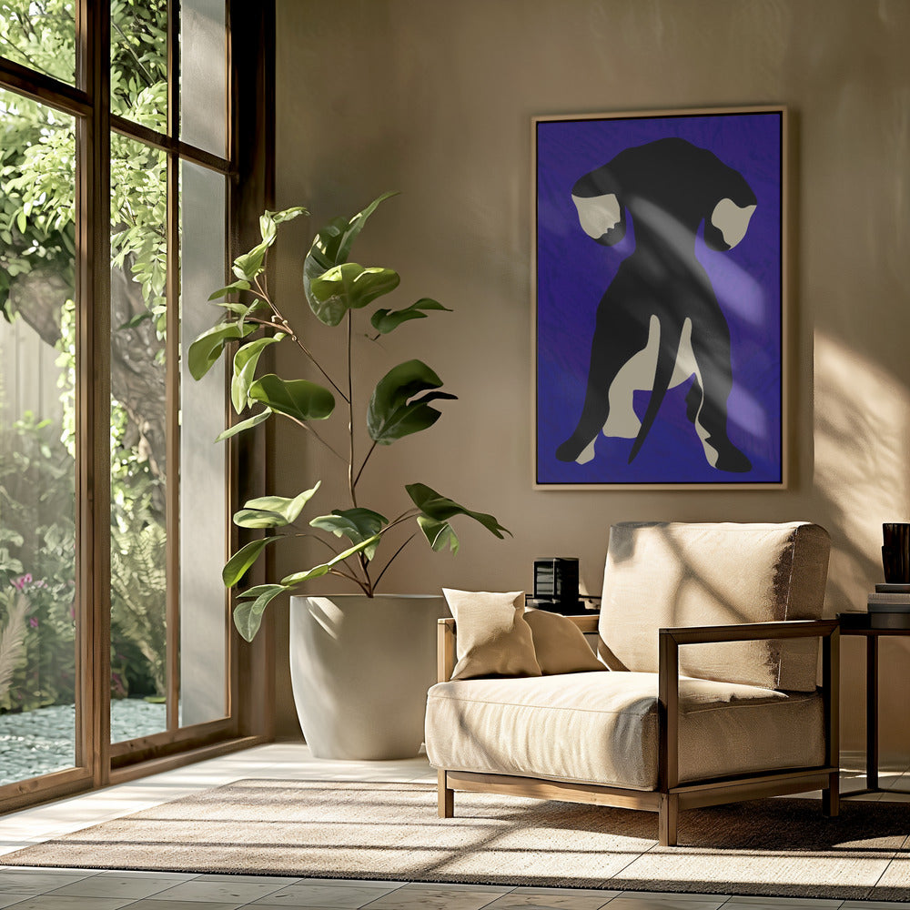 Trasero de perro azul  ·  cuadro de decoración
