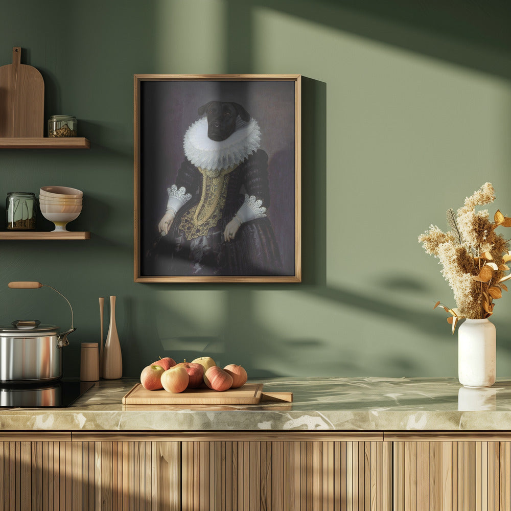 Anouk, perro isabelino  ·  cuadro de decoración