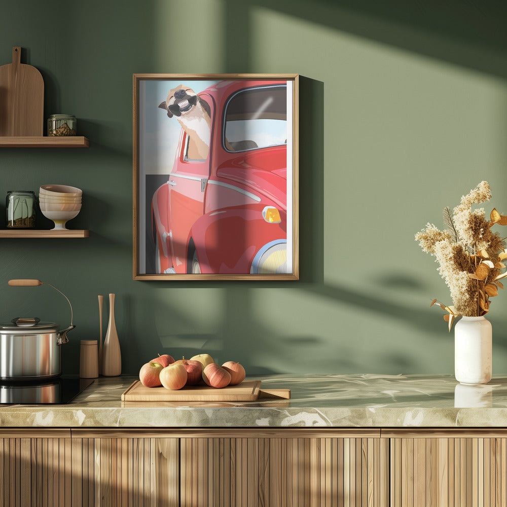 Perro zoom  ·  cuadro de decoración