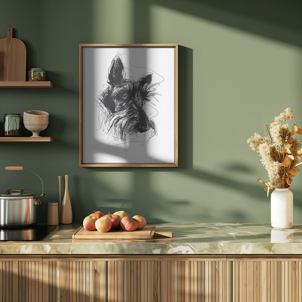 Terrier escocés Minky  ·  cuadro de decoración