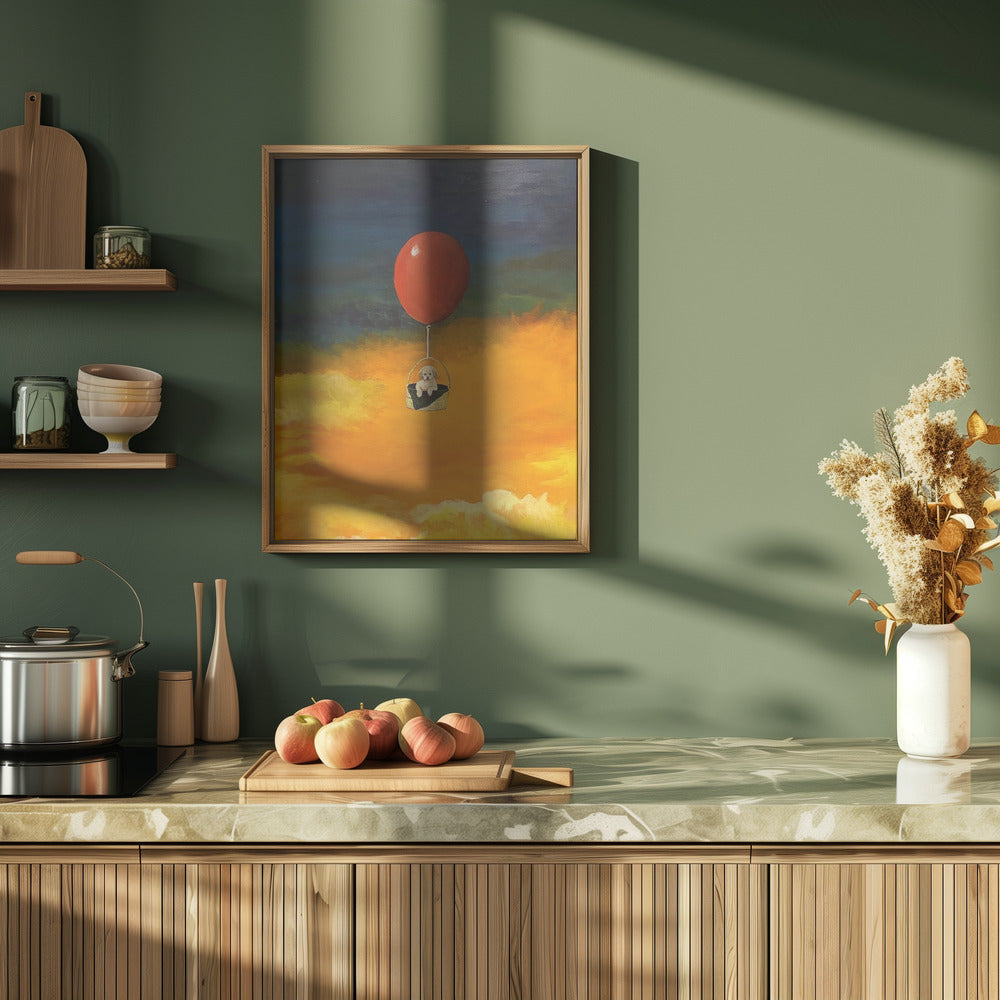 Cachorro, arriba y lejos  ·  cuadro de decoración