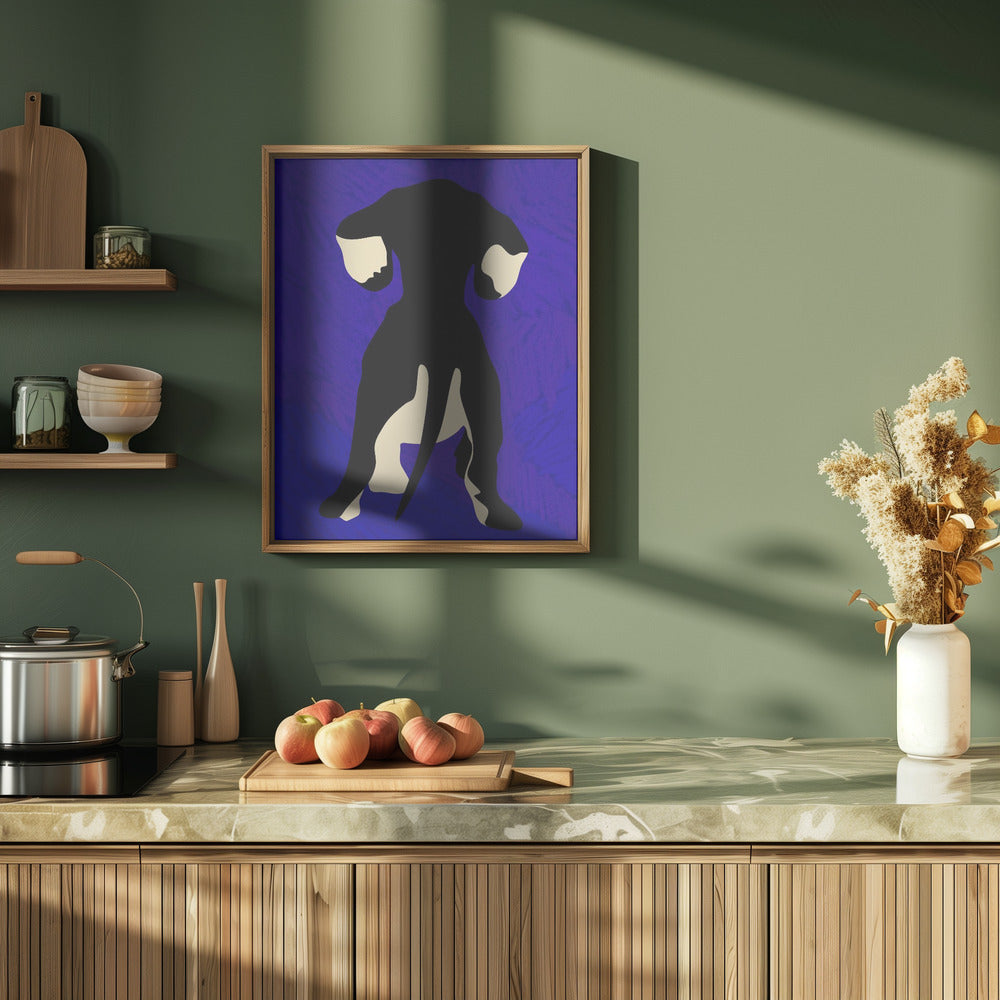 Trasero de perro azul  ·  cuadro de decoración