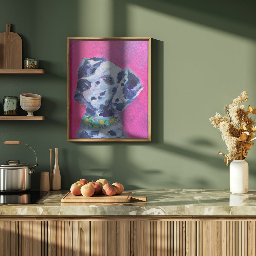 Perro dálmata magenta  ·  cuadro de decoración