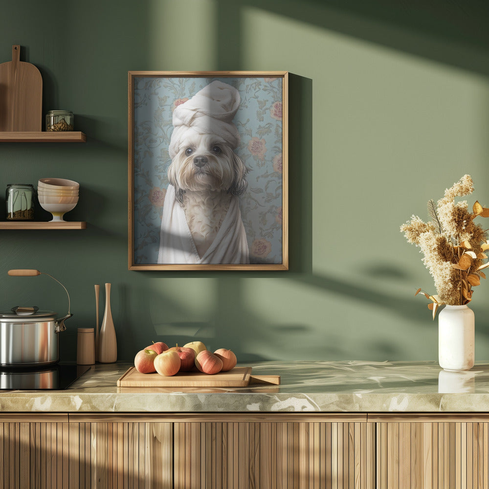 Perro de día de spa  ·  cuadro de decoración